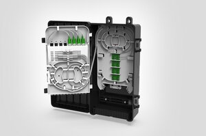 Internal view of the AFN Aerial Fibre Node. 