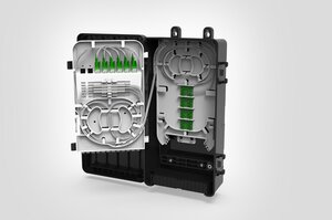 Internal view of the AFN Aerial Fibre Node. 