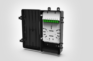 Internal view of the AFN Aerial Fibre Node. 