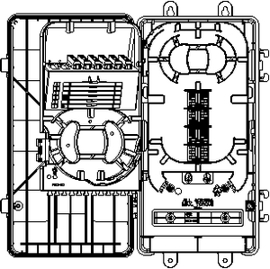 AFN 32 Drops 6 Adaptors (fibre splice management area)