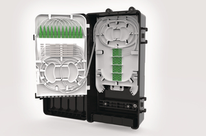 Internal view of the AFN Aerial Fibre Node. 