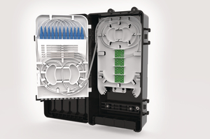 Internal view of the AFN Aerial Fibre Node. 