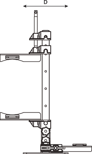 Universal Mounting Bracket (front view)
