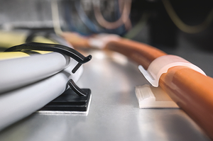 Self adhesive one piece fixing mounts RB20 (l) and RB14 (r).