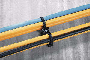 Fissaggio parallelo di due cavi.