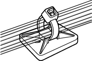 Cable Tie Mount MB3A in application