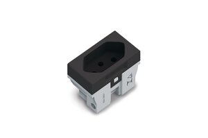 Conector brasileño gris oscuro.