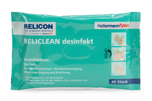 Reliclean Reinigungstücher.