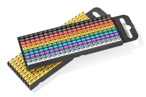 Einfache Verwendung vorbedruckter WIC-Kabelmarkierer. 