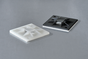 Q-mount QM, 4-way entry, self adhesive, screwable.