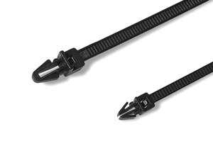 The arrowhead design allows these fixing ties to be used in areas with limited space.
