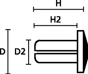 Composant 1 du rivet TY8P2