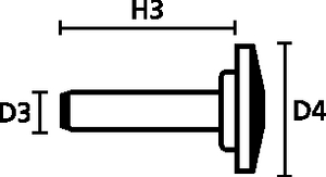 Composant 2 du rivet TY8P2