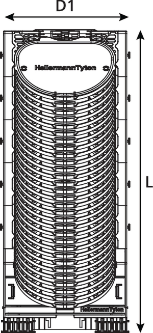 Integrated Routing Module loaded with SE-IR Trays (front view)
