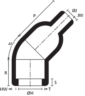 b: forme rétreinte à 100% (après chauffe)