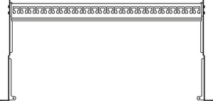 1U Rear Cable Manager