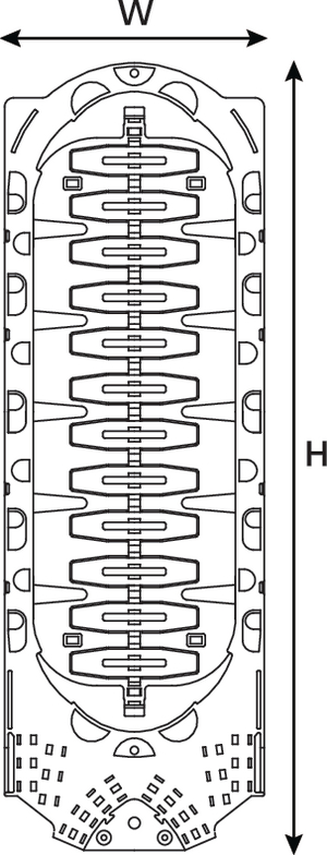 Hellamass Splice Tray with 3A Inserts (back view)