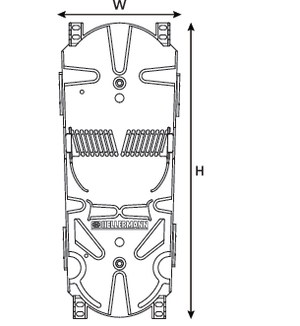 Hellapon Medium Splice Tray with 3A (front view)