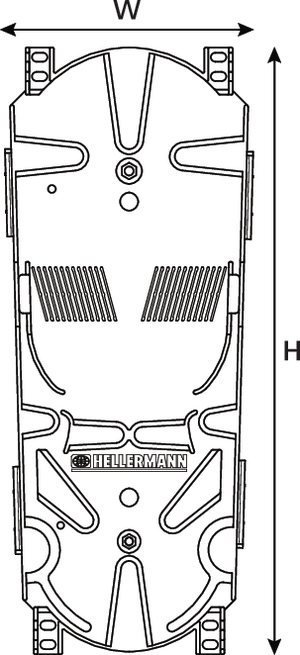 Hellapon Medium Splice Tray with ANT (front view)