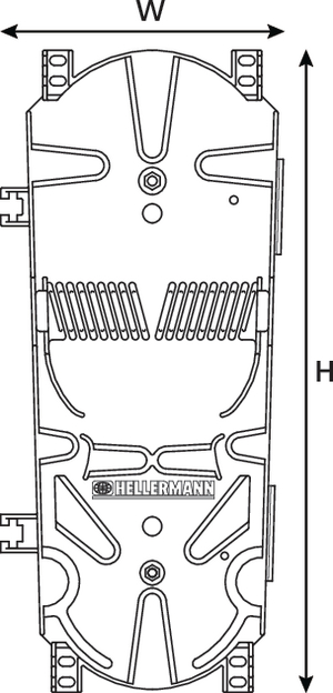 Hellapon Medium Splice Tray with 3A (front view)