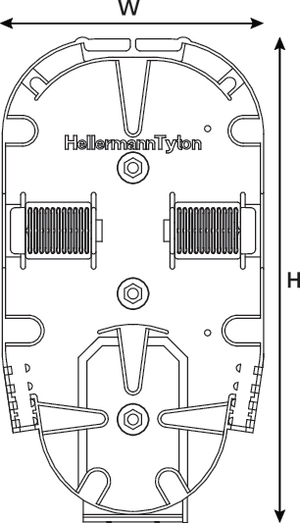 Hellapon Small Splice Tray with ANT Inserts (front view)
