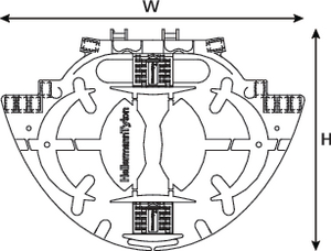 Hellipse NZDF SE-A Splice Tray with 3A Inserts (front view)