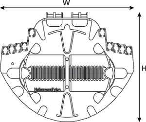 Hellipse SMF SE-B Splice Tray (front view)