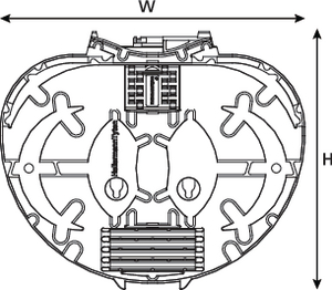 IR Single Element Splitter Tray with Ribbon and 3A (front view)