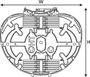 IR Single Circuit SC-B Tray (front view)