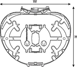 IR Single Element Splice Tray with No Splice Inserts (front view)