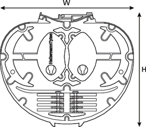 Integrated Routing Single Circuit Tray (front view)