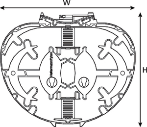 IR Single Element Splice Tray with 2 x 6A (front view)