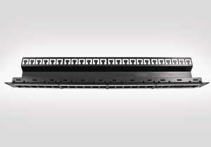 1U 24 Port Double Label Panel (top view)