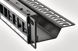 1U 24 Port Double Label Panel