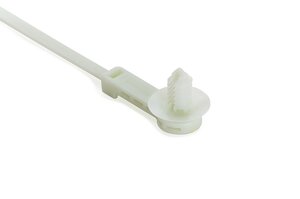 The fir tree mount cable tie is an all-in-one bundling and fastening solution that reduces costs and assembly time.