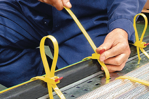 Excess tails can be neatly tucked away.