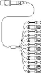1 x MTP to 24 LC Fan Out