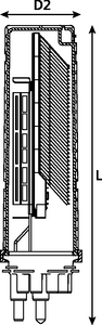 FDN IR 16 Port Base C-Length Closure with basket 