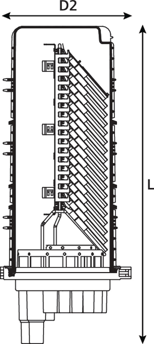 UFC C-Length Multi-Ribbon Closure with basket