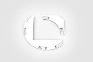 Fibre management kit provides protection for corners and edges.