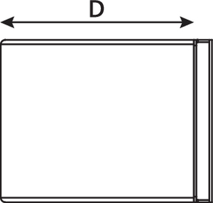2U Angled Blank Panel (side view)