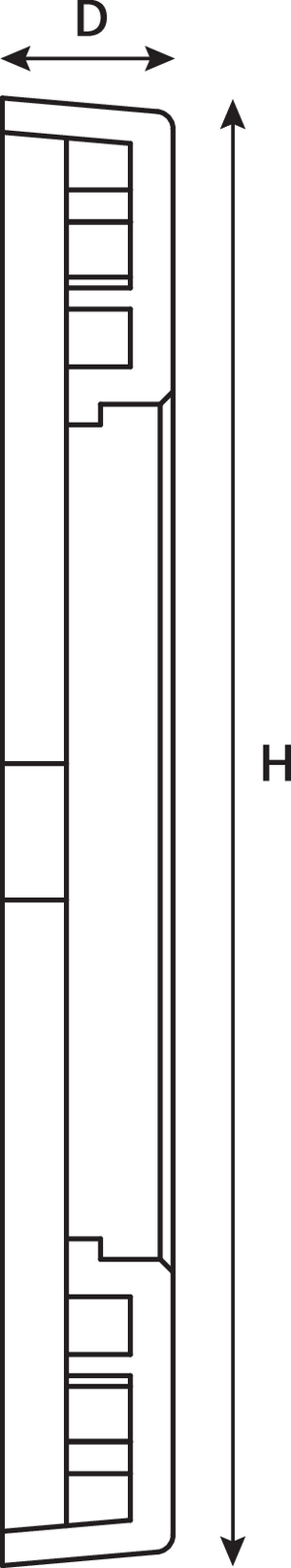 Single Faceplate (side view)