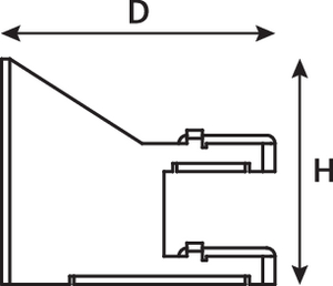 2U Rear Cable Management (side view)