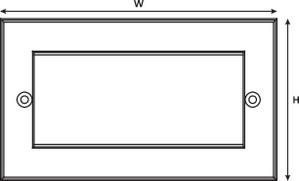 Double Faceplate (front view)