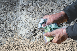 Simple mixing of the two components.