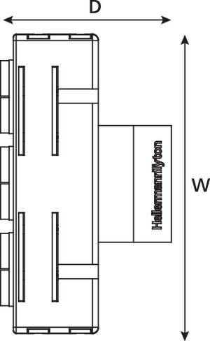 12 SC Fibre Adaptor Mounting Module (top view)