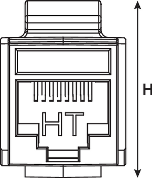 UTP Jack (front view)
