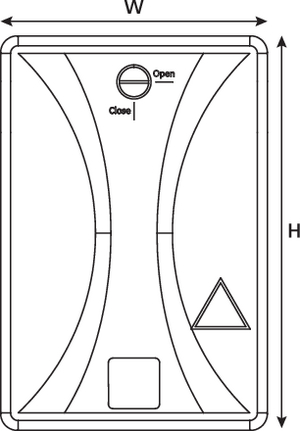 Fibre Distribution Enclosure (front view)