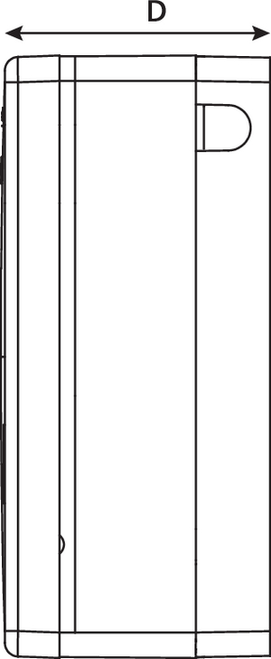Fibre Distribution Enclosure (side view)