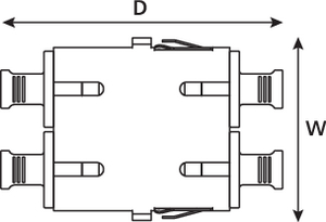 SC Duplex Adaptor(top view)